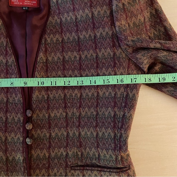 SASSON vintage wool-blend blazer. Classy. Size 6/7. - Picture 7 of 15